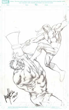 Hulk y Thor de Carlos Pacheco