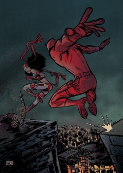 Elektra y Daredevil de David Rubín