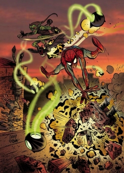 Spiderman y el Duende Verde de David Rubín