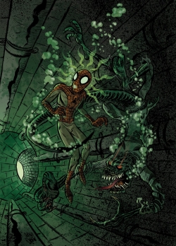 Spiderman y Lagarto de David Rubín