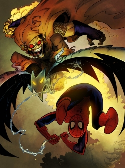 Spiderman y el Duende Verde de Isaac Sánchez 