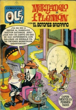 Mortadelo y Filemón con El botones Sacarino #232. Experimentos experimentados
