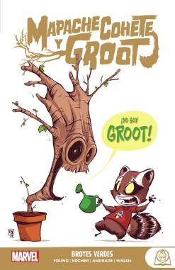 Marvel young adults v1 #6. Mapache Cohete y Groot. Brotes verdes