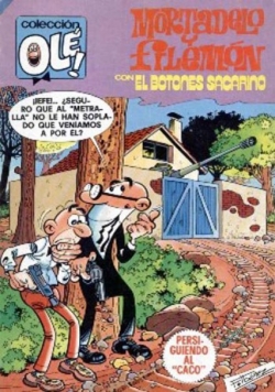 Mortadelo y Filemón con El botones Sacarino #199. Persiguiendo al caco