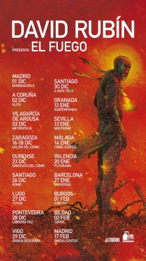 David Rubín presenta El fuego en Lugo