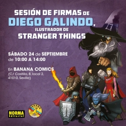 Sesión de firmas con Diego Galindo en Sevilla